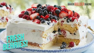 Famous Milk ‘N Berries Cake Tres Leches Cake Like Porto’s [upl. by Uy]