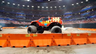 Monster truck mania live Qudos bank arena  Sydney 4624  FREESTYLE [upl. by Kruter]