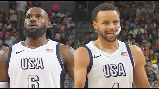 Team USA Basketball vs Canada With LeBron James amp Stephen Curry 2024 Team USA Basketball [upl. by Tati]