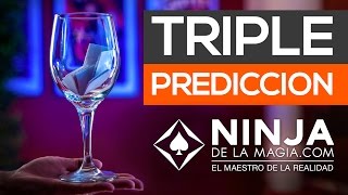 Triple Predicción Truco de Mentalismo revelado Ninja de la Magia Gratis El maestro de la realidad [upl. by Bachman]