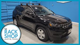 20172024 Jeep Compass Thule WingBar Evo Flush Rail Roof Rack  The Rack Shop  Austin TX [upl. by Anan708]