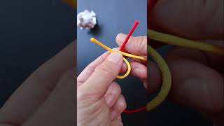 Knot11 Most useful Textile knotDIY接绳结纺织结连接细绳万能结打法容易易结易解 [upl. by Dilan]