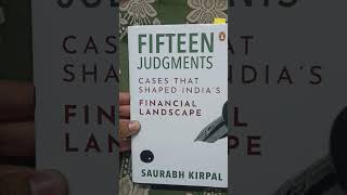 15 Judgments Shaping Indias Financial Landscape  Saurabh Kirpal  BOOK REVIEW HINDI [upl. by Ebbarta]