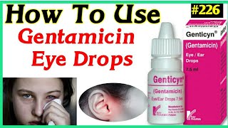 Gentamicin Eye Drops  How To Use Gentamicin Eye Drops  Gentamicin Eye Ear Drops in Hindi [upl. by Nosimaj]