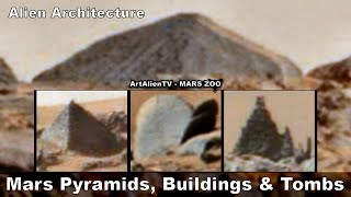 MARS PYRAMIDS BUILDINGS amp TOMBS As seen on Ancient Aliens ArtAlienTV [upl. by Ha392]