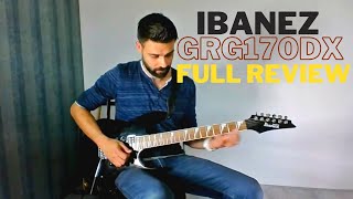 Ibanez GRG170DX Gio Full review a cheap budget Ibanez Guitar [upl. by Moe]