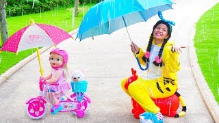 Rain Rain Go Away Song Nursery Rhymes for Kids Family Fun [upl. by Yedsnil222]