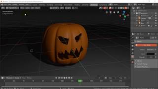 Blender Make Pumpkin Part 3 Blender 28 [upl. by Reseta]