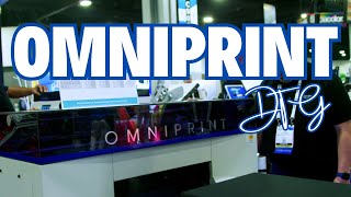 Omniprint DTG Printer at Printing United Expo 2023 ATL [upl. by Aysab400]