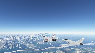 Low Level flyimg with Eurofighter from Eielson AFB Alaska Artic Defender 2024 07 12 20 44 50 [upl. by Jeffie]