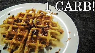 HOW TO MAKE 1 CARB WAFFLE  RECIPES [upl. by Sirtimed]