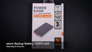 Unboxing amp Overview xtorm Backup Battery 15000 mAh [upl. by Joby]