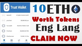 10 ETH Worth Tokens In Trust Wallet l Prochain  YYB HotLove l Airdrop Videos In English Lang [upl. by Auqenes967]