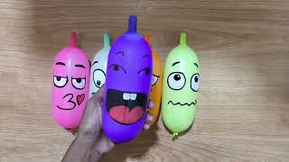 MAKING SLIME WITH MANY FUNNY LONG BALLOON AND GLITTER SATISFYING SLIME VIDEOS asmr balloon 817 [upl. by Enytnoel848]