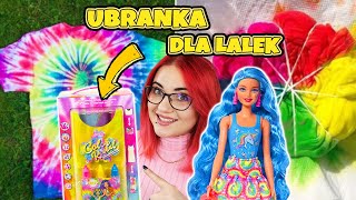 Zrobiłam UBRANKA dla LALEK 😯🌈 TIE DYE [upl. by Anniala]