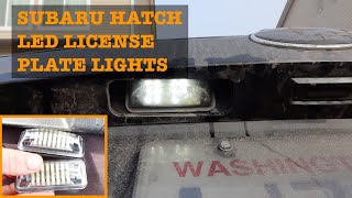 Subaru Hatch License Plate LED Upgrade [upl. by Lathrop]