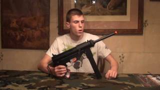 ICS M3 Grease Gun Airsoft AEG Review [upl. by Acinorehs]