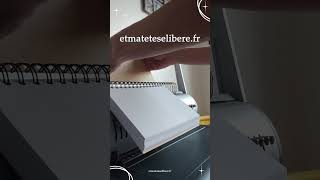 Perforation et reliure d’un Bullet journal sur personnalisé [upl. by Koralle]