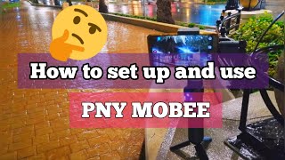 How to setup and use PNY Mobee GIMBAL STABILIZER FOR SMARTPHONE [upl. by Thirzia739]