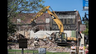 Watch as Belleville building on East Main is demolished [upl. by Erkan277]