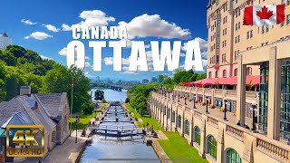 Ottawa Canada 🇨🇦 4K UHD HDR 60 fps Weakend Walking Tour Around Downtown [upl. by Miharba558]