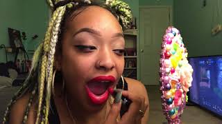 ASMR  Lip Application  Soft Whispers  Lip Smacking [upl. by Kristien]