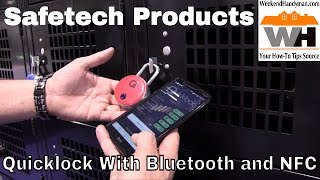 Safetech Products QuickLock Bluetooth and NFC Access Pad Lock  Weekend Handyman [upl. by Ennagroeg923]