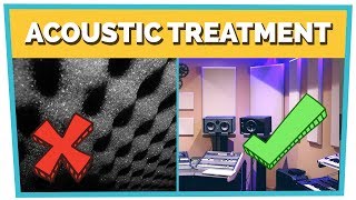 ACOUSTIC TREATMENT  How to Build a KILLER Home Studio [upl. by Xanthus]