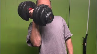 Bicep and tricep day at home gym [upl. by Daffy761]