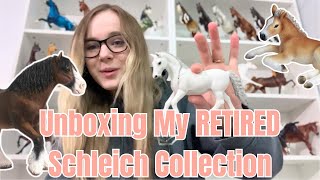 Unboxing My Retired Schleich Collection [upl. by Tica]