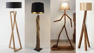 Wooden Floor Lamp Ideas  Diy Lamp [upl. by Hong]