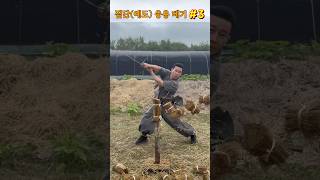 진검베기  짚단예도 응용 베기 3 straw swordsmanship cuttingskills martialarts korea sword [upl. by Alliehs638]