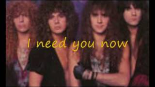 i need you now lyrics by firehouse [upl. by Bernadette]