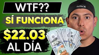 ESTÚPIDAMENTE FÁCIL Como Ganar 22 DOLARES Diarios En Internet Desde Casa DINERO SIN INVERTIR [upl. by Ahsilyt]