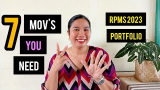 Usapang RPMS 2023 Part 1  7 MOVs You Need to Complete Your IPCRF Teacher Portfolio [upl. by Eyak]