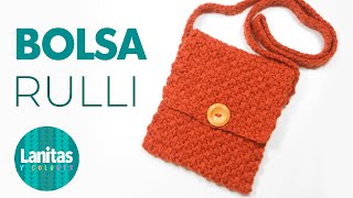 BOLSO FACIL TEJIDO A CROCHET  Paso a paso  Lanitas y Colores [upl. by Sivie]