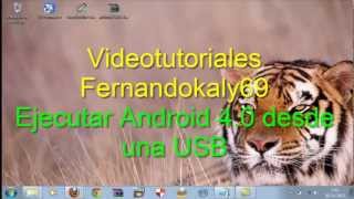 Descargar ejecutar android 40 desde USB con windows [upl. by Asher]