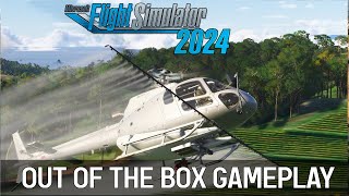 New Gameplay  H125  Free Flight  Microsoft flight Simulator 2024 [upl. by Natasha]