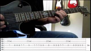 Seether  Forsaken guitar cover WITH TABS [upl. by Emlin919]