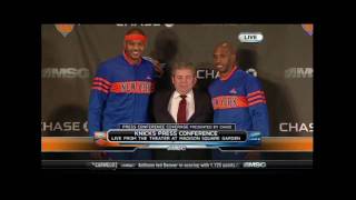 Carmelo Anthony amp Chauncey Billups Full NY Knicks Press Conference [upl. by Daniella]