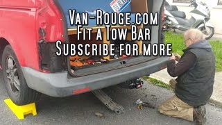 Fit a towbar to a VW Transporter T5  Van Rouge [upl. by Hardin]