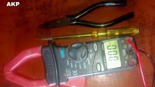 Digital clamp metre AC current voltage testing [upl. by Arny]