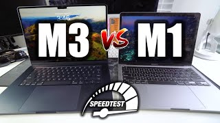 MacBook Air M3 vs MacBook Pro M1  Speed Test Review [upl. by Coreen]