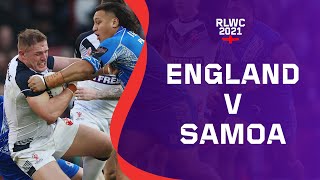 England v Samoa RLWC2021 semi final  one of the best games of rugby league  Cazoo Match Highlights [upl. by Earal544]