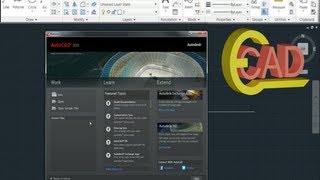 Learning Autocad 2013 Tutorial 1 AutoCAD Introduction [upl. by Elka]