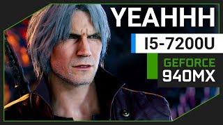 Devil May Cry 5  Nvidia Geforce 940MX  i5 7200U [upl. by Redmund323]