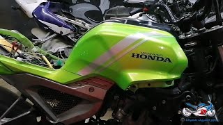 بعض اعطال هوندا وينج honda wuyang RS250 [upl. by Ahsitak]