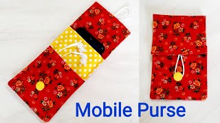 Mobile purse making at homemobile pouch designsphone ka purse banane ka tarika [upl. by Moseley]