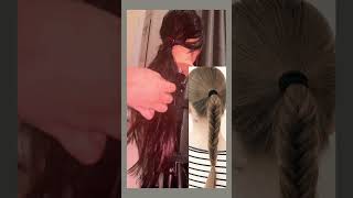 Fishtail hairstyle tutorial quick easyhairstyles [upl. by Alick]