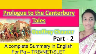 Tsharunishaa ProloguetotheCanterburytales by chaucer part 2 Line by line summary [upl. by Lebam]